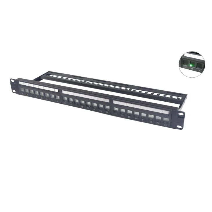 Cat 6 Patch Panel 24 Port With LED