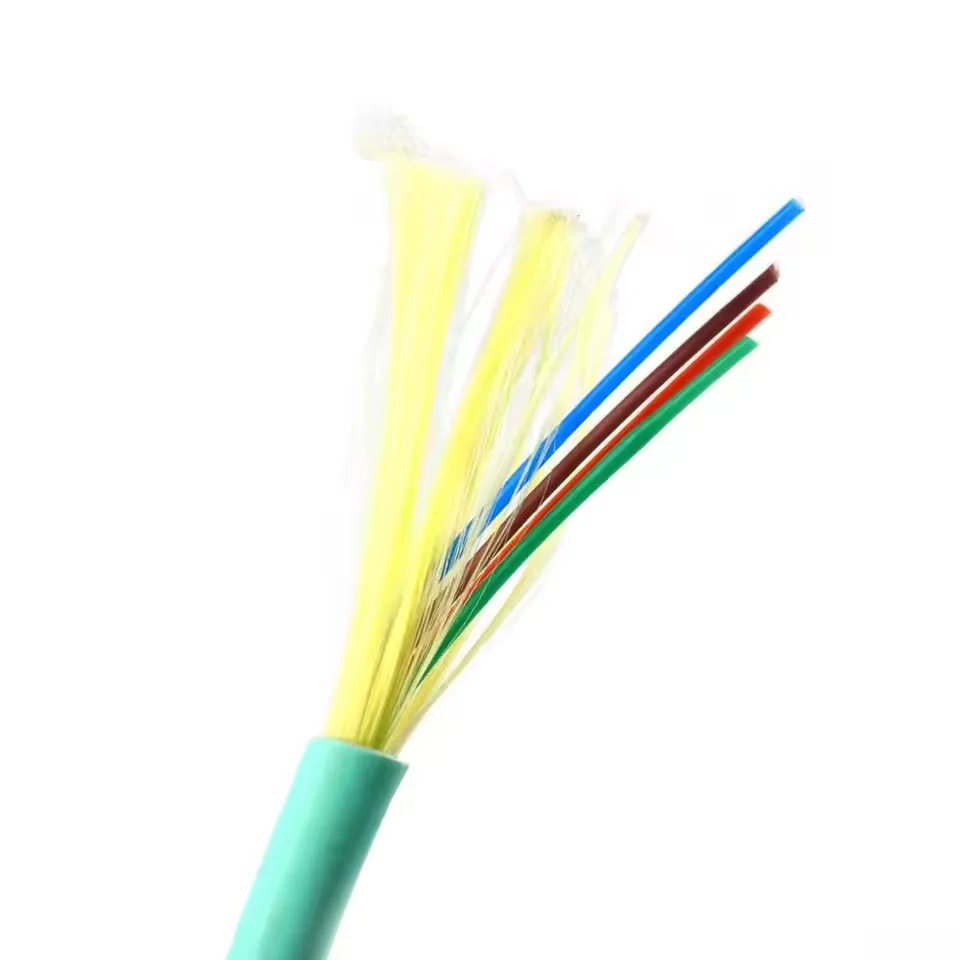 Distribution cable GJFJV 4 Core Indoor Fiber Optic Cable Single Mode Tight Buffered PVC Jacket