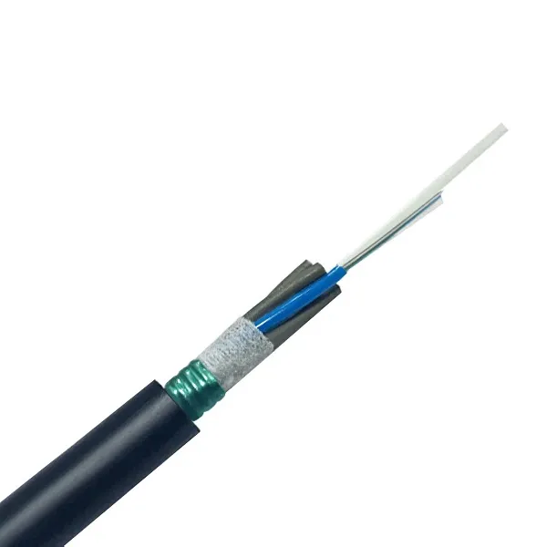 12 Strand OSP Outdoor Dry Loose Tube, CST Armor, OS2 Single Mode Fiber Optic Cable, Black