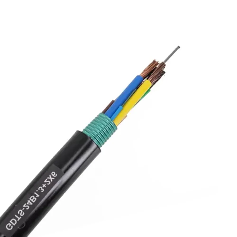 Hybrid Fiber Power Cable|GDTS 12C Hybrid Optical Fiber and Electrical Cable PSP Armored SM G655 PE
