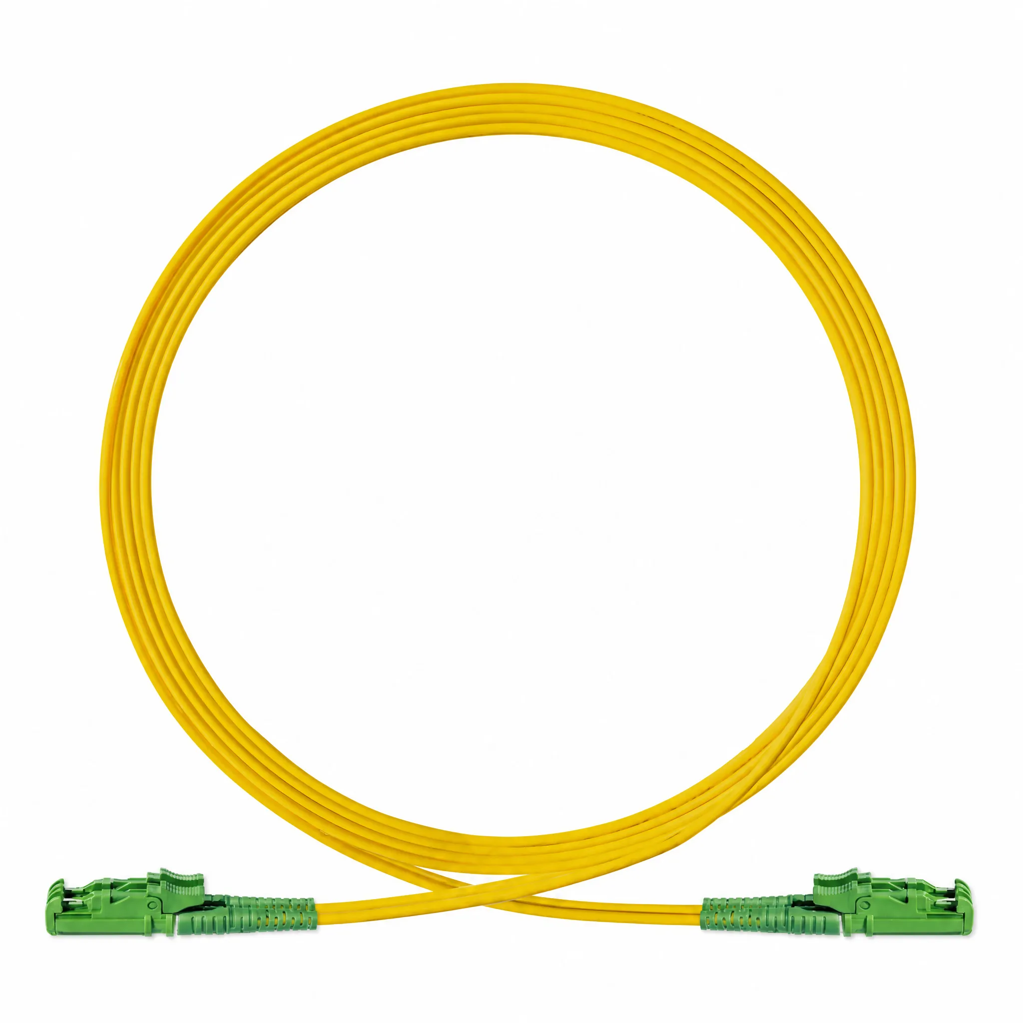 E2000 Fiber Optic Patch Cord — UPC & APC with Spring-Loaded Shutter